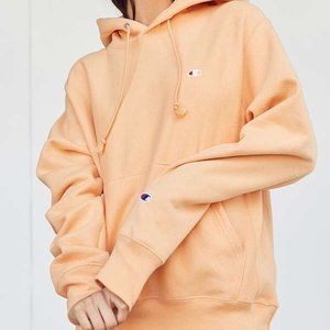 Peach Champion Reverse Weave Hoodie